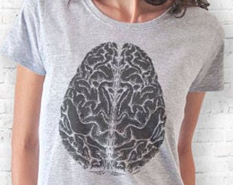 Vintage Human Anatomy Brain Tee, Anatomical brain T-shirt, Neurosurgery T-Shirt, Anatomy clothing, graphic tee, cool T-shirt, Doctor gift