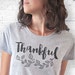 Thanksgiving T-shirt-thankful T-shirt-thankful tank top-cool tee-Christmas gift-college tee-women shirt-gratitude shirt-NATURA PICTA-NPTS106