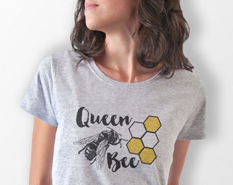 Queen bee T-shirt,bumble bee T-shirt,cool t-shirt,bride t-shirt,bee insect tees, women t-shirt, cool tees,quote tee,Xstmas gift, NATURAPICTA