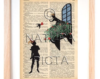 Romeo und Julia Druck, Veronese Love Druck, Shakespeare Druck, Love Druck, Silhouette Druck, Jubiläumsgeschenk, Weihnachtsgeschenk, Italienischer Druck