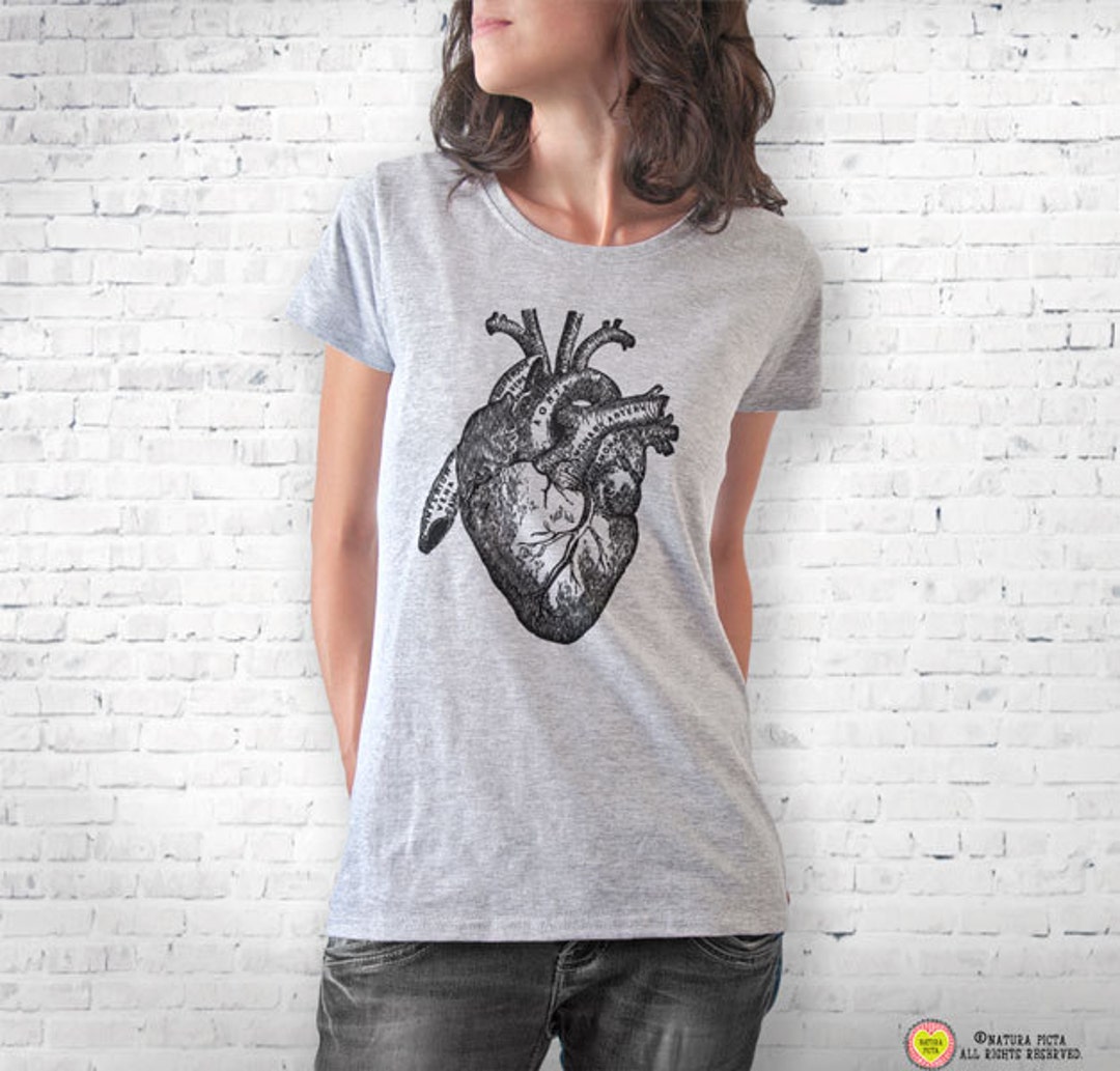 Anatomical Heart Tshirt Anatomical Heart Shirt Back to Etsy