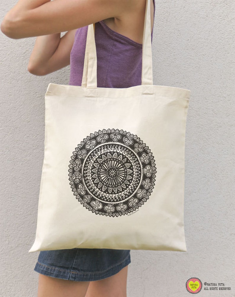 mandala tote bag