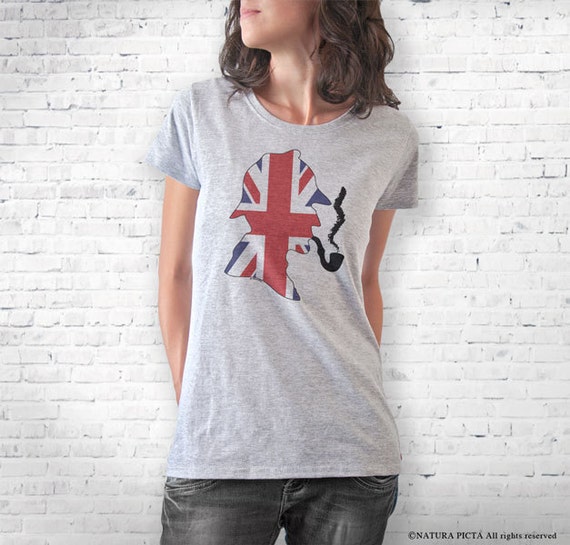 Sherlock Holmes T-shirt-sherlock UK Flag T-shirt-sherlock Tank - Etsy