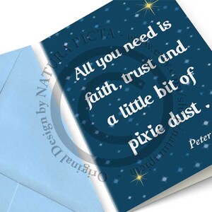 Biglietto d'auguri Peter Pan-inviti personalizzati-regalo per lei-biglietto anniversario-biglietti auguri-by NATURA PICTA-NPGC053
