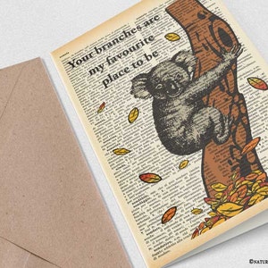 Biglietto d'auguri koala innamorato-biglietti d'auguri simpatici-regalo per lei-regalo per lui-regalo anniversario-by NATURA PICTA-NPGC046