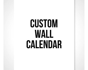 A3 Custom Wall Calendar