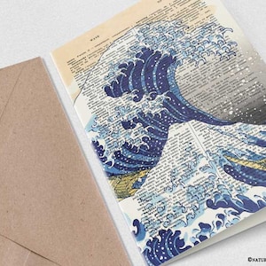 Biglietto d'auguri Kanagawa-inviti personalizzati-regalo per lei-regalo per lui-biglietto anniversario-biglietti auguri-NATURA PICTA-NPGC106