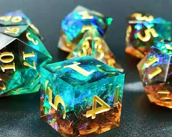 Plant Growth Dnd Dice Set: Sharp Edge Resin Dice for TTRPG - Etsy