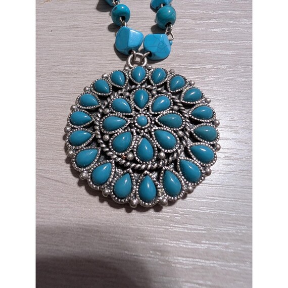 Robert Rose Turquoise Style Statement Necklace Bo… - image 2