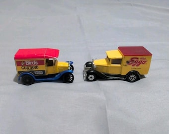 Vintage 1979 Matchbox Model A Ford & Bird's Custard Model T