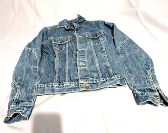 Vintage 90s Calvin Klein Denim Jacket Men's M Blue Trucker 100% Cotton USA RN