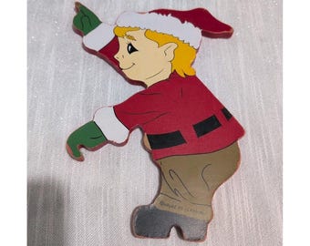 Vintage House of Lloyd 1991 Christmas Around the World Up the Ladder Elf Only