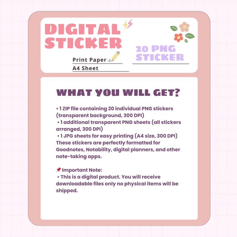 Vanity Sticker Idol Vanity Digital Sticker Pack | 20 PNG Files for Goodnotes, iPad ...