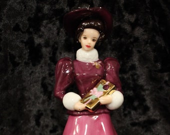 Hallmark Holiday Traditions Barbie Limited Edition Porcelain Figurine 1997