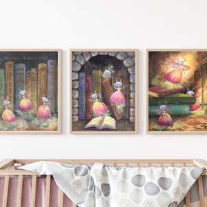 Fairy print set- The Dusters - fantasy nursery decor