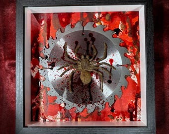 Serration Studies - 01/03 "Haplopelma sp" Tarantula Framed with a Sawblade