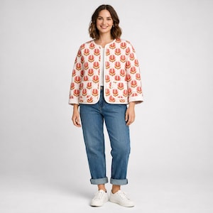 Quilted Jacket Sewing Pattern for Women – Quilted patchwork Coat PDF, Easy Beginner Friendly image 12