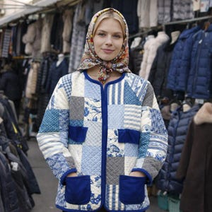 Quilted Jacket Sewing Pattern for Women – Quilted patchwork Coat PDF, Easy Beginner Friendly image 7