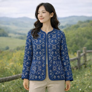 Quilted Jacket Sewing Pattern for Women – Quilted patchwork Coat PDF, Easy Beginner Friendly image 10