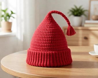 Melt Ice Norwegian Resistance Hat Crochet Pattern | Red Resistance Beanie, Y2K Drip Hat, Statement Winter Beanie Pattern, Digital Download