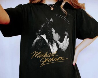 Vintage 90s Styles Michael Jackson Comfort Colors T-shirt , King Of Pop Shirt, Michael Jackson Glove Graphic Tee, MJ Fans Gifts