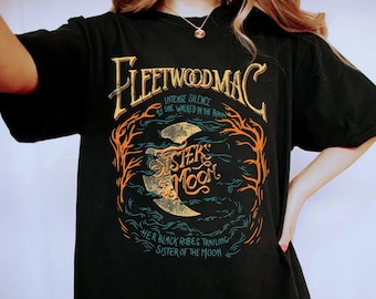 Vintage Trendy Casual for Daily Wear Comfort Colors Shirt, Women's Moon Tee