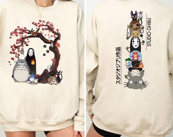 Retro Studio Ghibli Sweatshirt, Y2K Anime Shirt