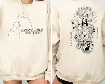 Vintage Studio Ghibli Graphic Sweatshirt, Hoodie, Y2K Style
