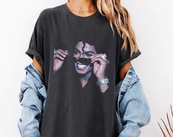 Vintage Jackson Michael Unisex T-shirt, King Of Pop Comfort Colors Shirt, MJ Fan Gifts