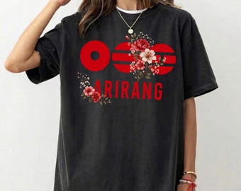 Vintage World Tour Arirang Comfort Colors Shirt, K-Pop Merch Kpop Army, Retro Jungkook Music Tee, Kpop Fan Gifts