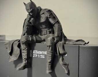 Dark Knight Shelf Sitter Figure for Desk, Bookshelf & Gamer Room Decor