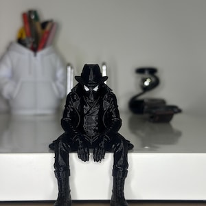 Noir Spider Shelf Sitter Figure for Desk, Bookshelf & Gamer Room Decor image 4