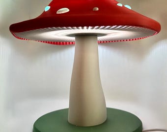 キノコ型ランプ｜赤いキノコ型アンビエントLEDライト、フェアリーコアデコレーション