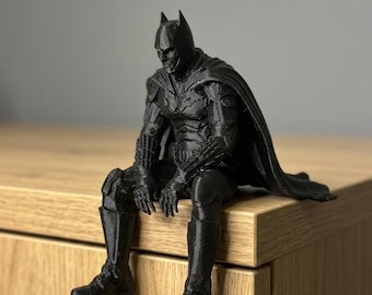 Dark Knight Shelf Sitter Figure for Desk, Bookshelf & Gamer Room Decor