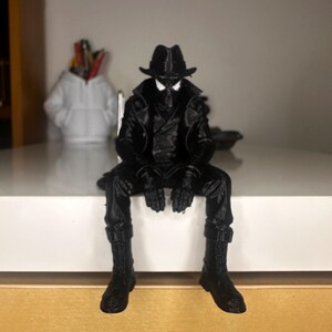 Noir Spider Shelf Sitter Figure for Desk, Bookshelf & Gamer Room Decor image 8
