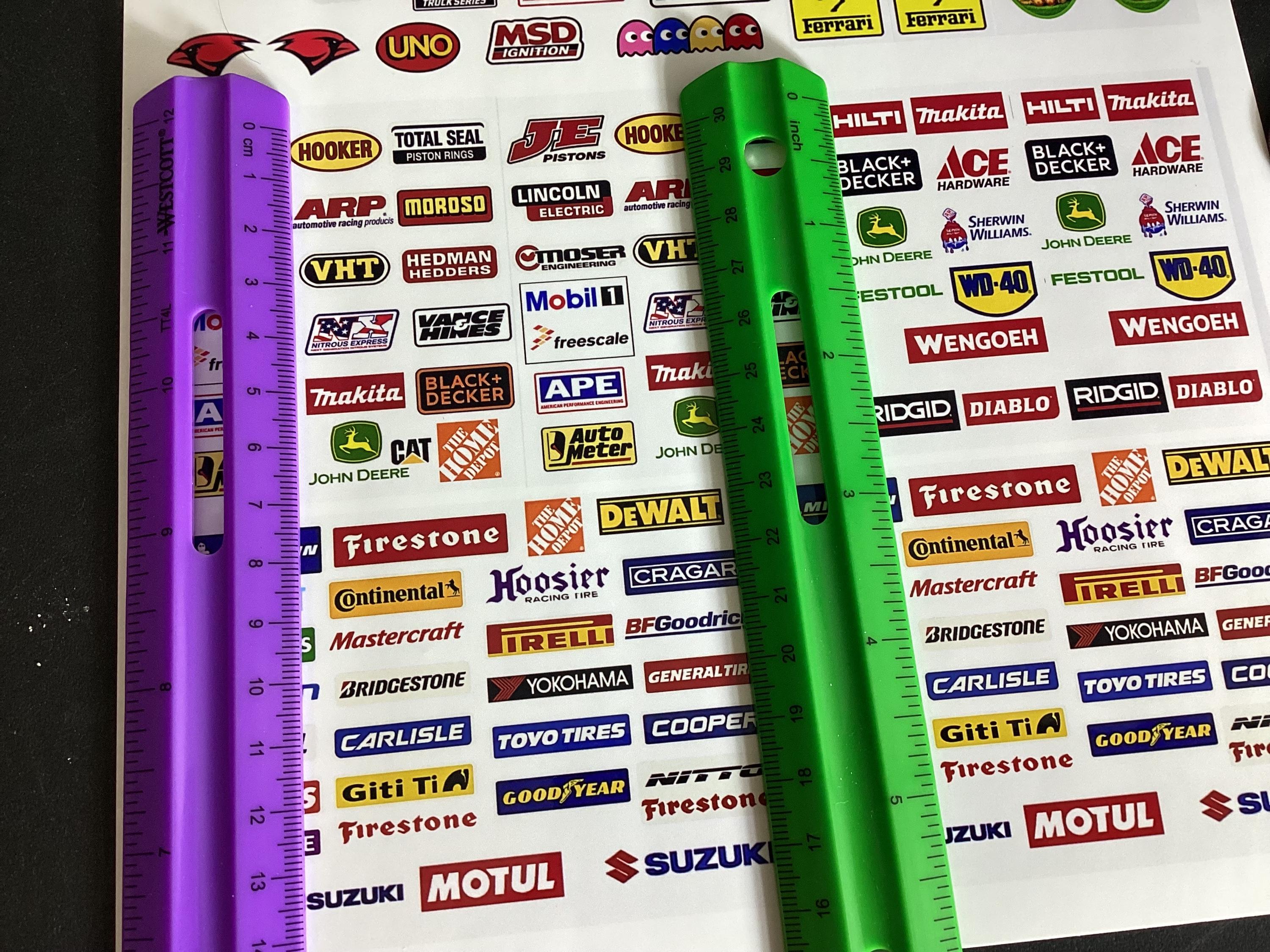 Rc Racing Stickers 1/10 Scale RC Racing Decals, Waterproof Vinyl Logos - Etsy