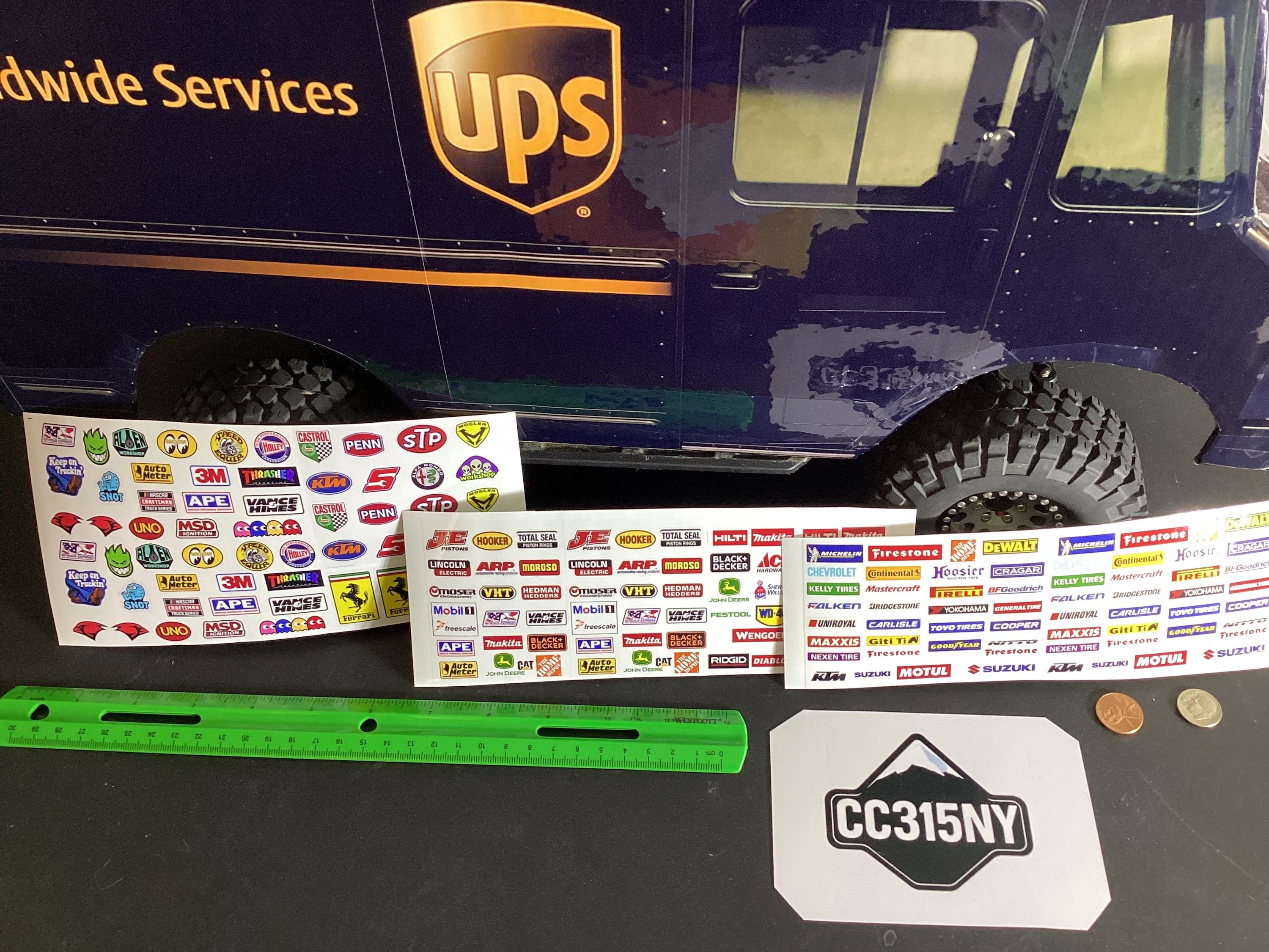 Rc Racing Stickers 1/10 Scale RC Racing Decals, Waterproof Vinyl Logos - Etsy