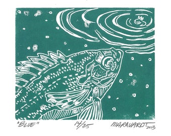 Bluegill - fly fishing artwork by Jonathan Marquardt