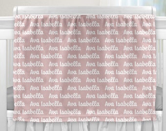 Personalized Custom Blanket, Baby Girl Blanket, Name Blanket, Girl Blanket Gift, Baby Blanket, Kids Blanket, Personalized Gift, Custom Gift