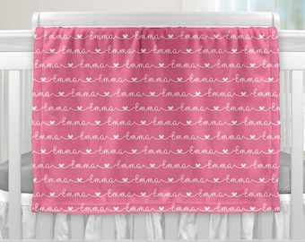 Personalized Custom Blanket, Baby Girl Blanket, Name Blanket, Girl Blanket Gift, Baby Blanket, Kids Blanket, Personalized Gift, Custom Gift