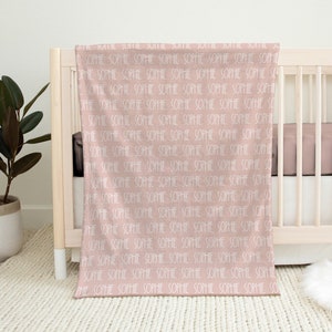 Personalized Custom Blanket Boho Baby Girl Blanket Name Blanket Girl Blanket Gift  Baby Blanket Kids Blanket, Personalized Gift, Custom Gift