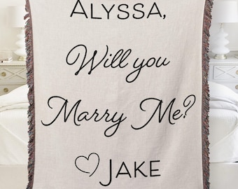 WILL YOU MARRY Me Sign Blanket Engagement Proposal Props Unique Marriage Proposal Ideas Engagement Sign Backdrop Beach Sign Photo Prop Sign
