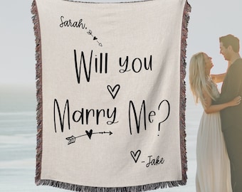 Will You MARRY ME Engagement Backdrop Sign, Wedding Proposal Ideas Sign, Wedding Proposal Idea,  Marriage Proposal Sign Decorations Woven