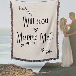 Will You MARRY ME Engagement Backdrop Sign, Wedding Proposal Ideas Sign, Wedding Proposal Idea,  Marriage Proposal Sign Decorations Woven, Gift for Girlfriend, Gift for Her, Gift for Fiance.