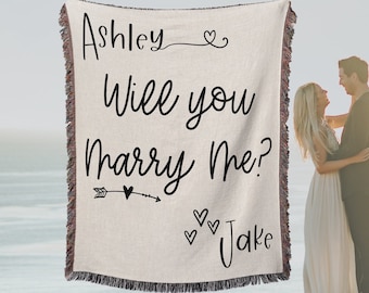 Will You MARRY ME Sign Blanket, Engagement Backdrop Sign, Wedding Proposal Ideas, Unique Proposal Idea, Marriage Proposal Decorations Sign