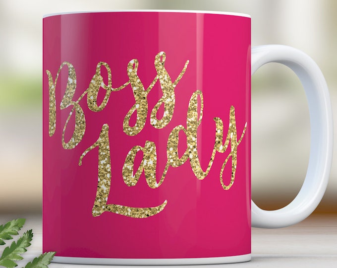 Boss Lady Mug Boss Mug Mugs Gift for Boss Gift for Coworker Etsy