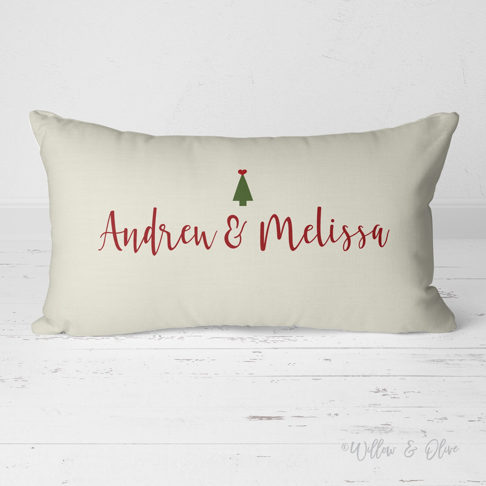 Personalized Christmas Pillow Christmas Wedding Pillow First Etsy