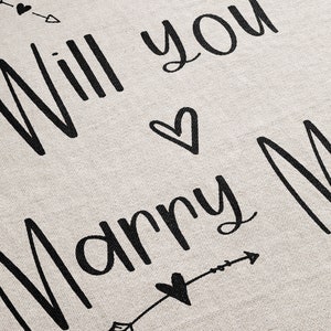 Will You MARRY ME Engagement Backdrop Sign, Wedding Proposal Ideas Sign, Wedding Proposal Idea,  Marriage Proposal Sign Decorations Woven, Gift for Girlfriend, Gift for Her, Gift for Fiance.