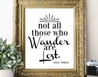 Tolkien Quote Art Print: Inspirational Home Office Decor