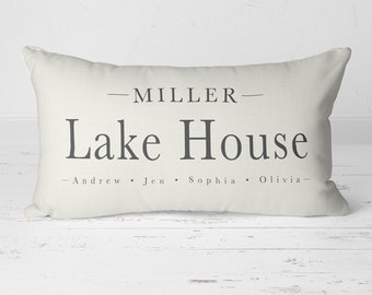 lake throw pillows